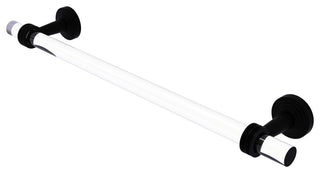 Pacific Beach 30" Towel Bar with Dotted Accents, Matte Black