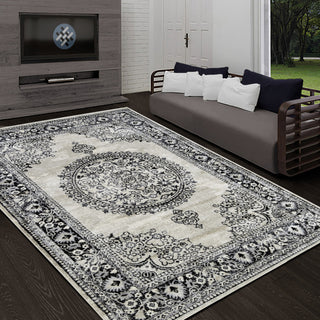 Traditional Accent Rug, Champagne, 6'11"x4'11"