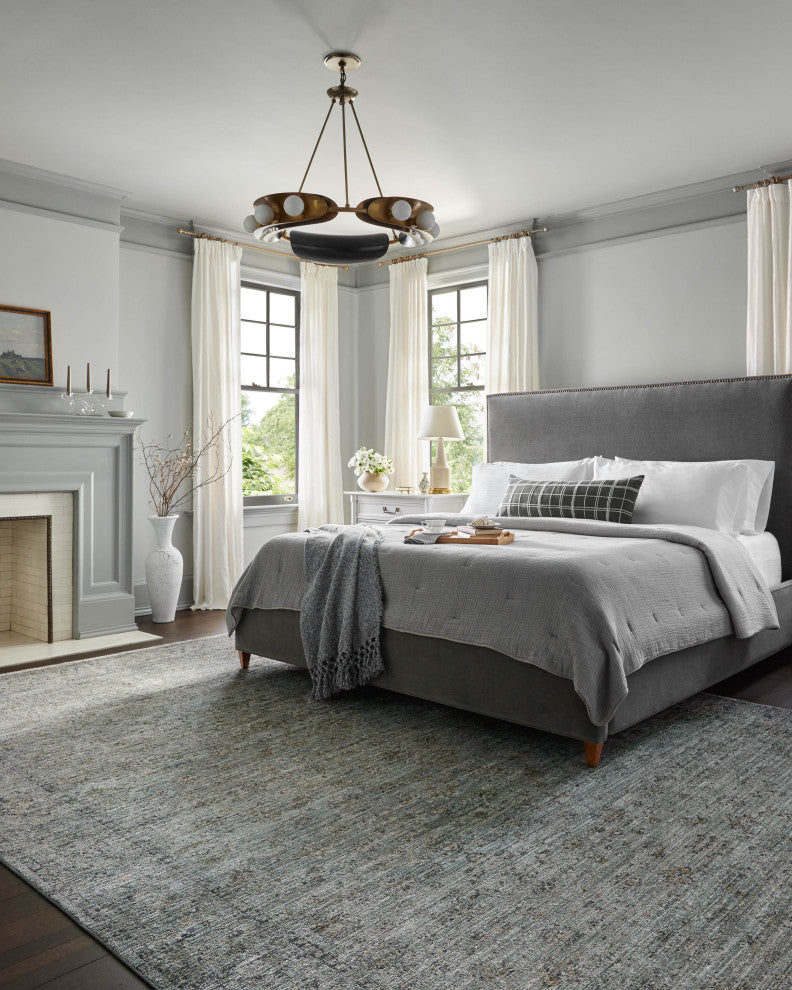 Jean Stoffer x Loloi Katherine Ocean / Gold 7'-10" x 10' Area Rug