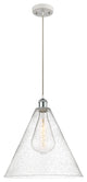 Innovations 516-1P-WPC-GBC-164 1-Light Pendant, White, Polished Chrome