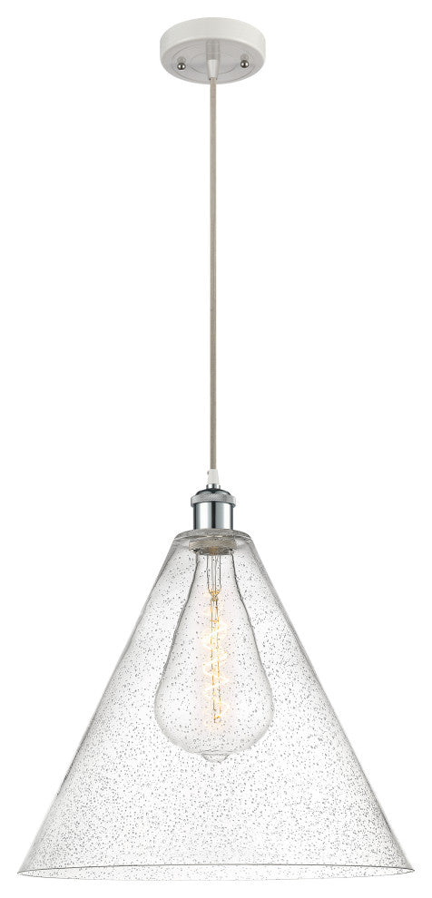 Innovations 516-1P-WPC-GBC-164 1-Light Pendant, White, Polished Chrome