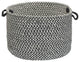 Houndstooth Tweed Basket, 18"x18"x12"