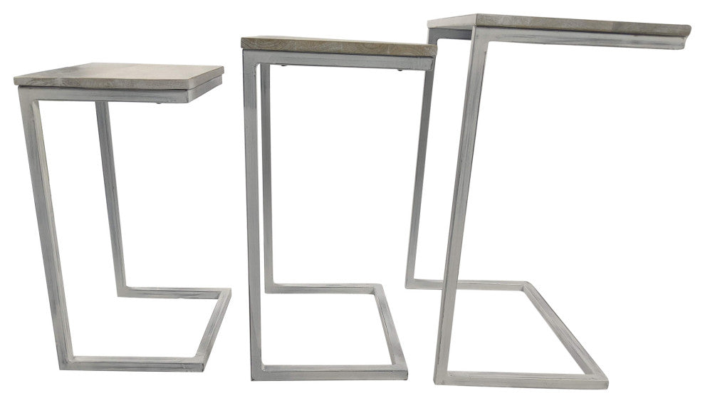 Easton Nesting Table Set, Whitewash