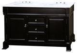 60 In Double Sink Vanity-Wood-Espresso