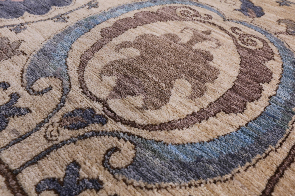 2' 7" X 10' 7" William Morris Hand Knotted Runner Rug Q6786