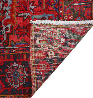 Fine Vintage Heriz Makbule Red/Charcoal Rug, 7'7 x 9'9