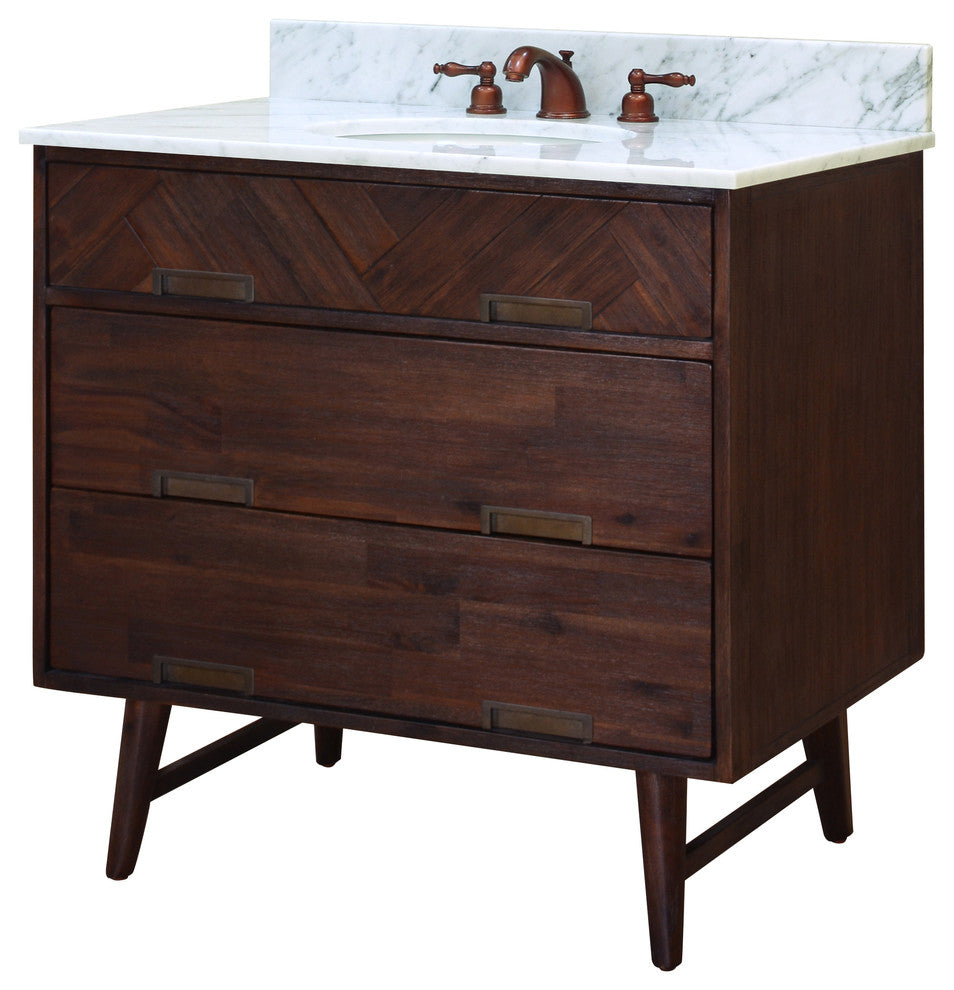 Parkett Drawer Vanity Base, 36"