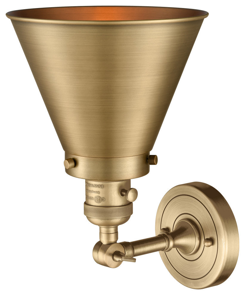 Appalachian 1-Light Sconce, Brushed Brass, Brushed Brass