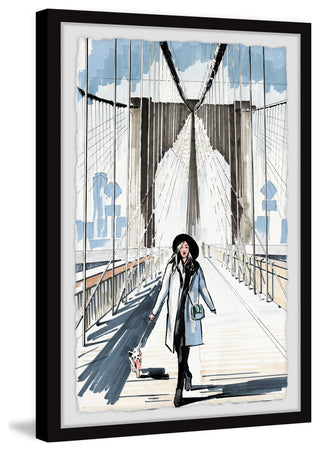 "Bridge Runway" Framed Painting Print, 12x18