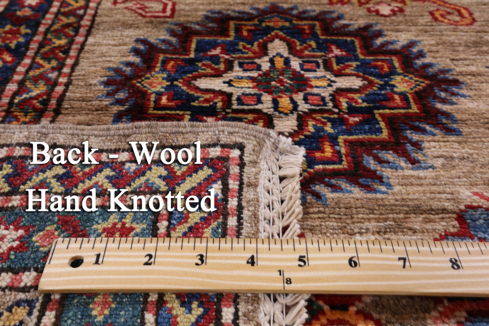 Super Kazak Hand Knotted Wool Rug 5' 8" X 7' 9" Q7696