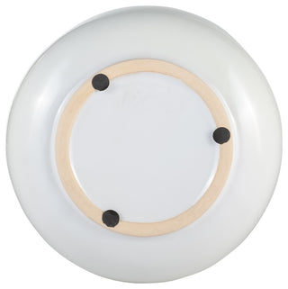 Ceramic 10"H Ridged Vase, Ivory