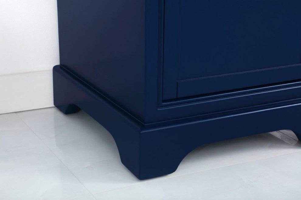 Amber Single Bathroom Vanity, Blue, Blue, 19"