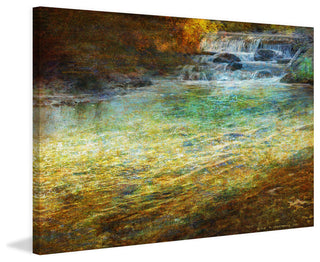 "Waterfall Impressions" Painting Print on Canvas by Chris Vest