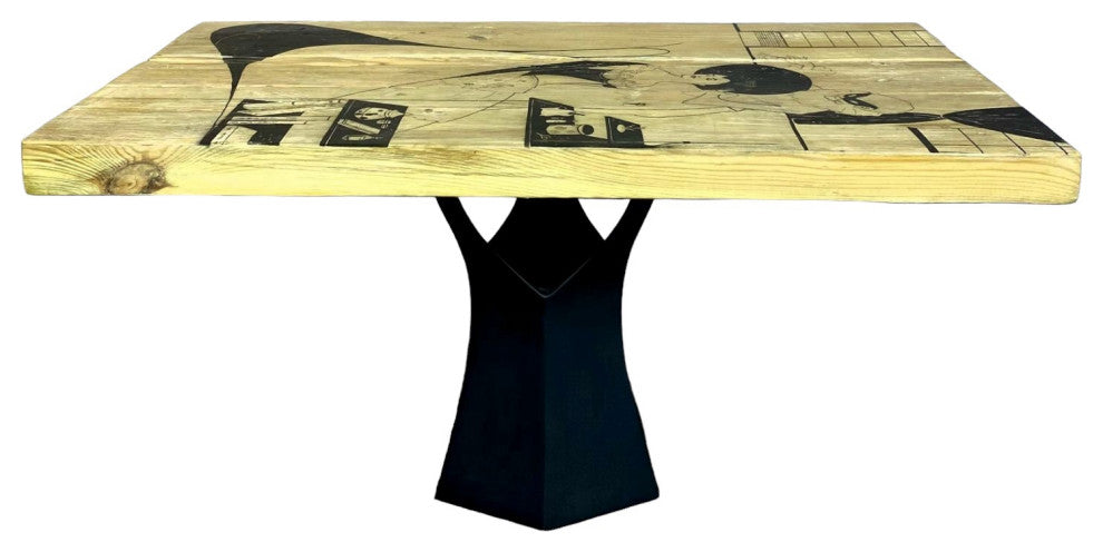 Exclusive Hand-Painted Design Hand painted coffee table (#041)