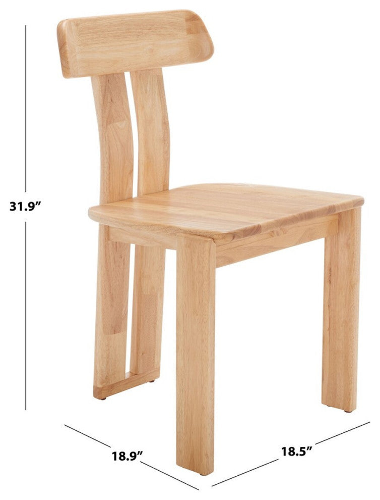 Safavieh Cayde Wood Dining Chair, Light Blonde
