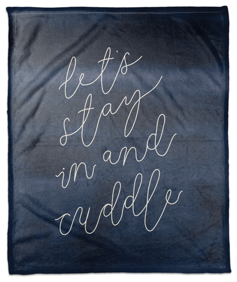 Stay In and Cuddle 50x60 Coral Fleece Blanket