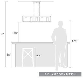 Smyth Linear Pendant, Matte Black, Matte Black