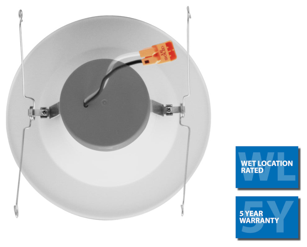 DLR566121203KWH-12PK 5/6", White Recessed LED Downlight, 12 Pack