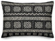 Black Mudcloth Pattern 14x20 Outdoor Throw Pillow