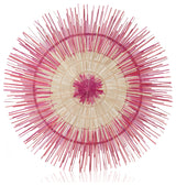 Global Crafts Sun Circle Wall Decor, Artisan Crafted, Malawi, Pink Burst