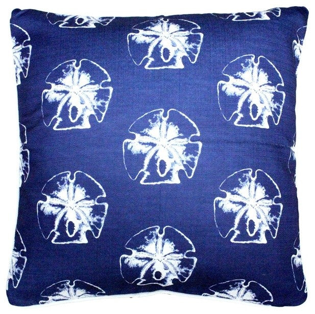 Tracy Upton Hilton Head Sand Dollar Large Pattern Pillow, 26"x26"
