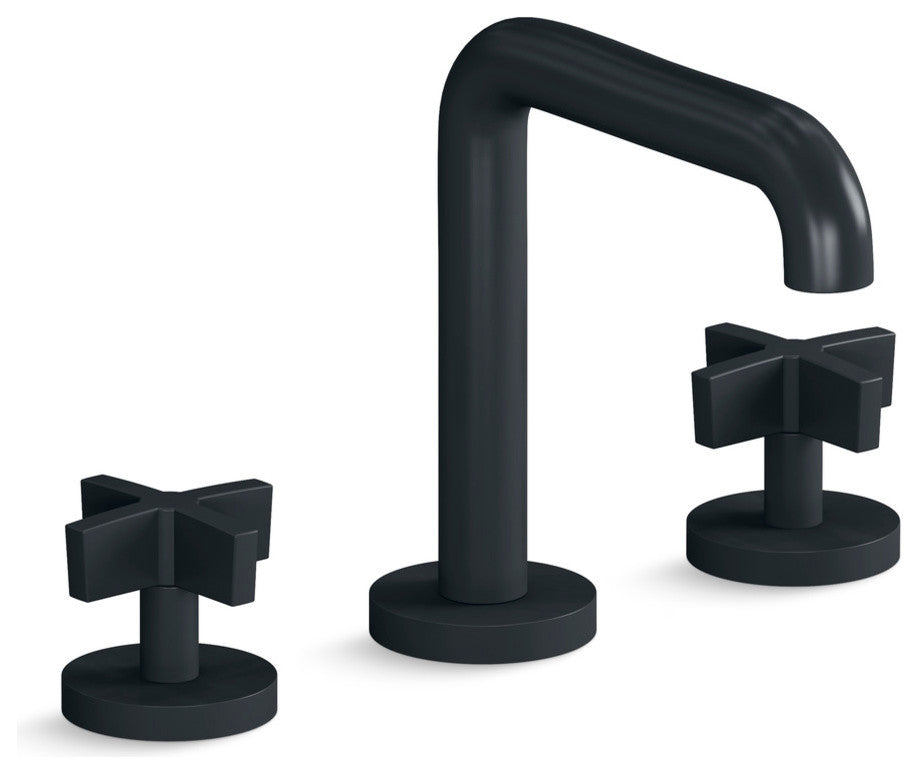 One Sink Faucet, Tall Spout, Cross Handles, Gunmetal