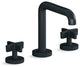 One Sink Faucet, Tall Spout, Cross Handles, Gunmetal