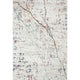 5" x 8" White Abstract Marble Area Rug