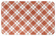 Orange Plaid 34x21 Bath Mat