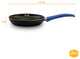 Ybm Home Teflon Classic Non Stick Frying Pan  Aluminum Skillet for Omelette, Sim, Blue, 9.5"