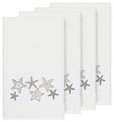Lydia 4-Piece Embellished Bath Towel Set, White
