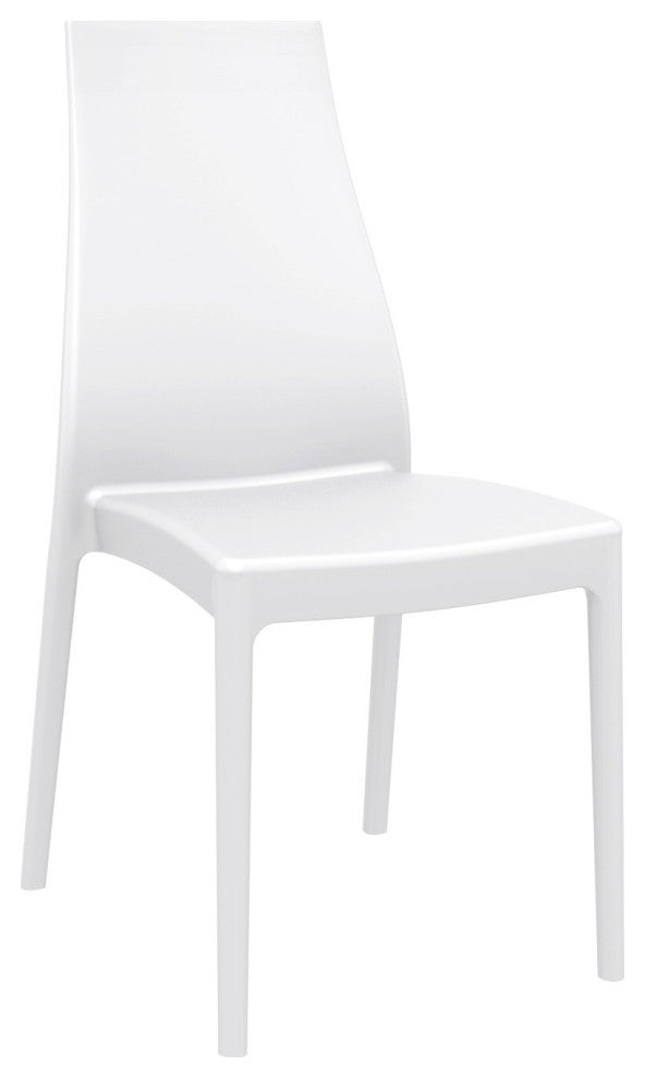 Miranda Dining Set With 6 Chairs White