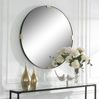 Uttermost 09882 Clip Modern Round Mirror