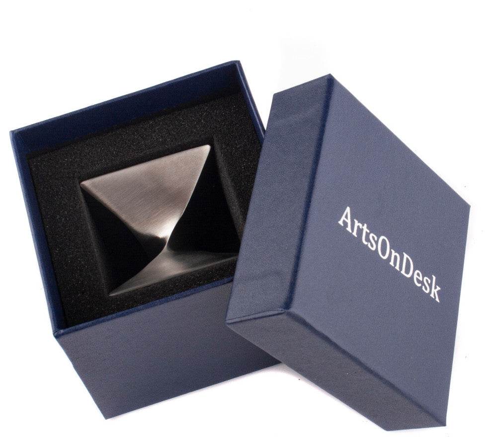 ArtsOnDesk Paperweight Stainless Steel Satin Finish.