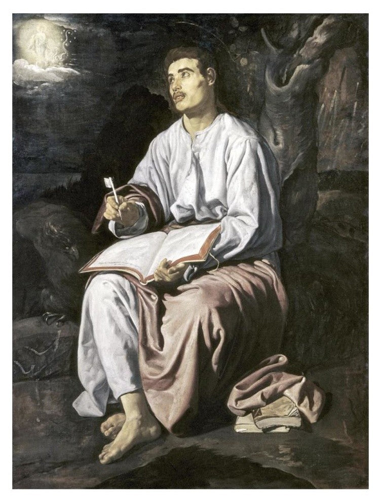 "St. John On The Island of Patmos" Print by Diego Velazquez, 25"x32"