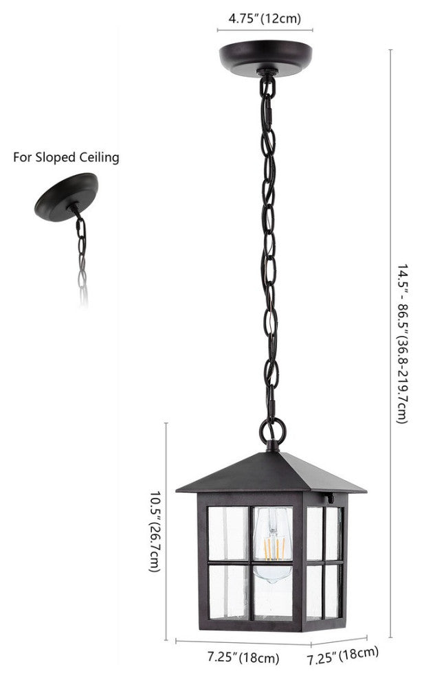 Safavieh Penryn Outdoor Pendant Black