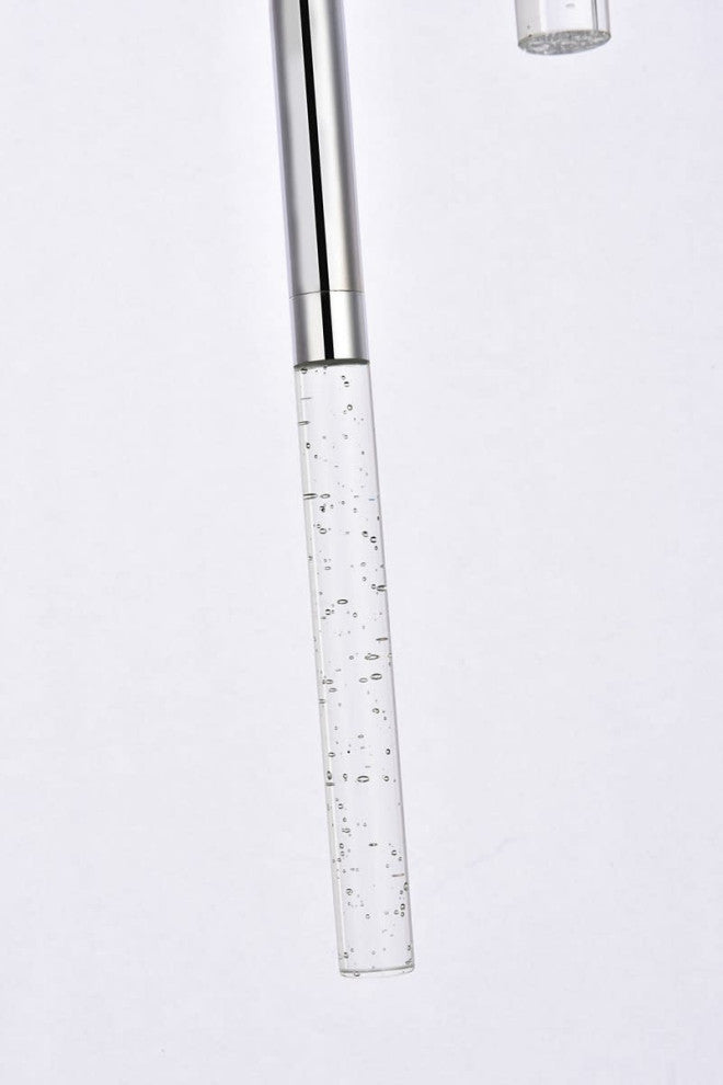 Elegant Lighting 5203D12 Ruelle 3 Light 12"W LED Crystal Multi - Chrome