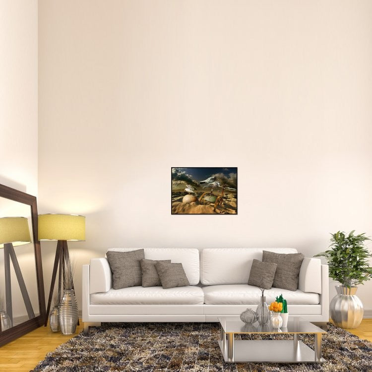"Untitled" Framed Canvas Giclee by Radoslav Penchev, 31x22"