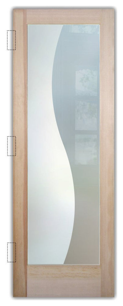 Interior Prehung Door or Interior Slab Door - Divise - Douglas Fir (stain...