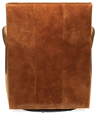 Hooker Furniture CC419-SW-085 Jilian 32"W Aniline Top Grain - Spiced Pumpkin