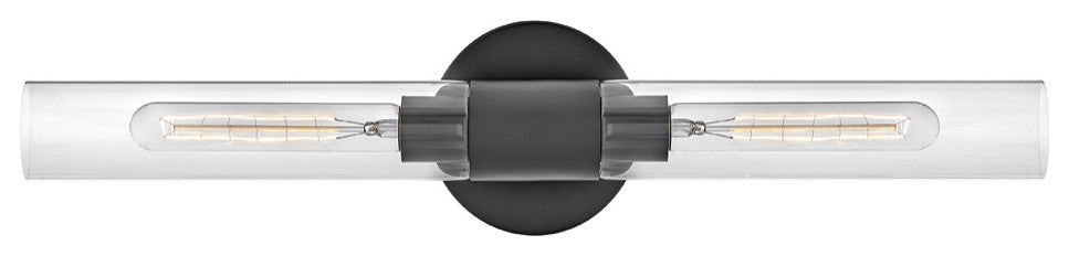 Lark Shea 24" Two-Light Bath Vanity Fixture, Black