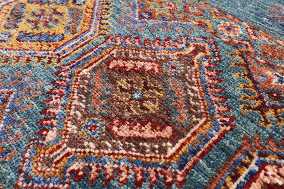 Khorjin Super Kazak Handmade Wool Rug 2' 10" X 4' 0" Q10832