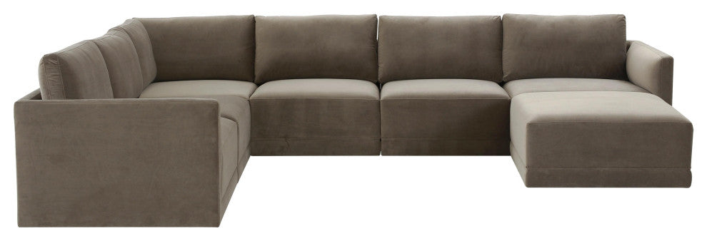 Willow Taupe Modular Large Chaise Sectional