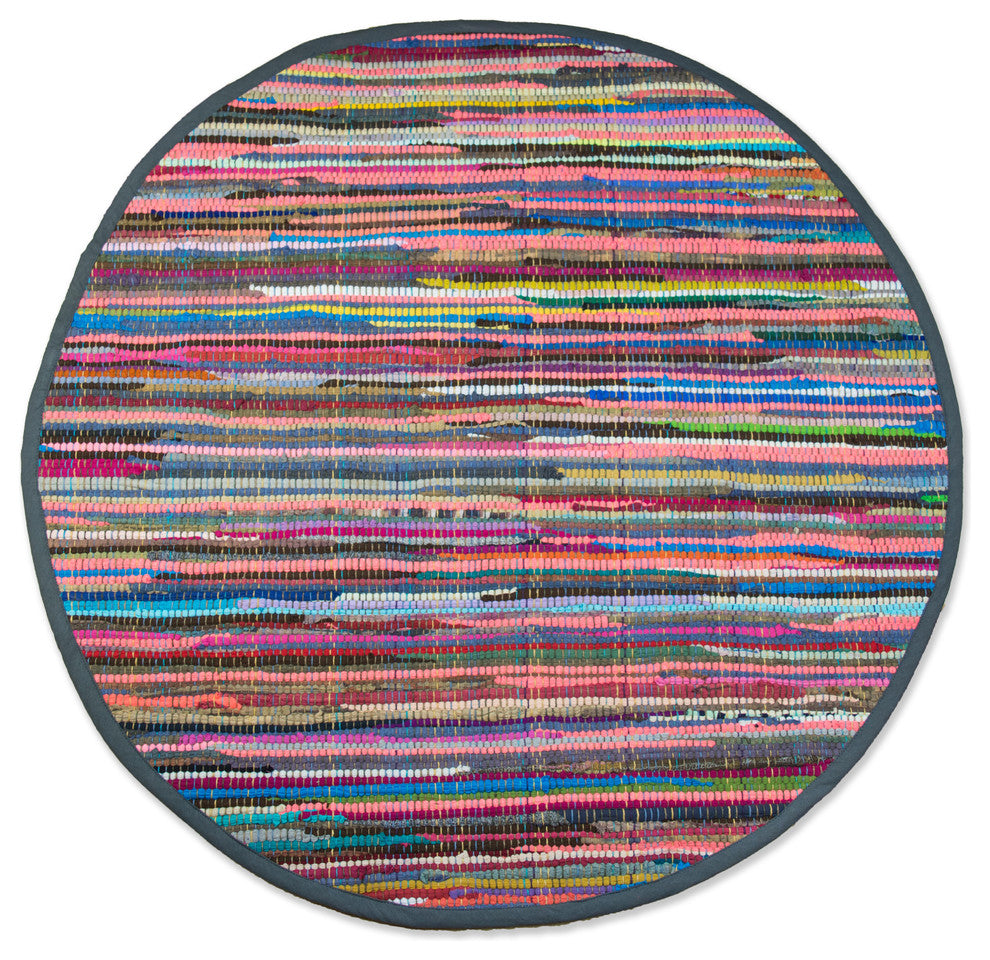 DII Rag Rug Multicolor 36" Round