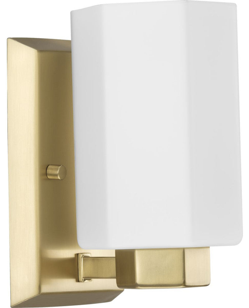 Estrada Collection 1-Light Contemporary Bath and Vanity Light, Brushed Gold