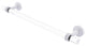 Pacific Beach 24" Towel Bar with Groovy Accents, Matte White