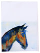 Betsy Drake Blue Horse Guest Towel