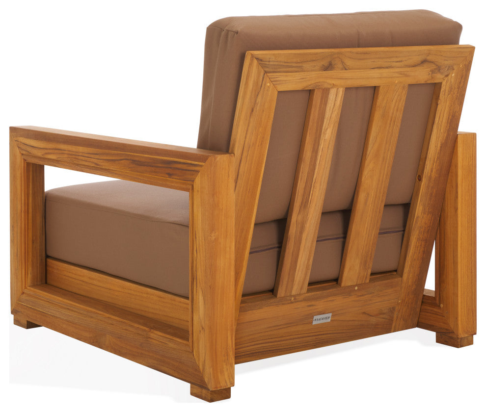 Safavieh Couture Montford Armchair, Natural/Brown