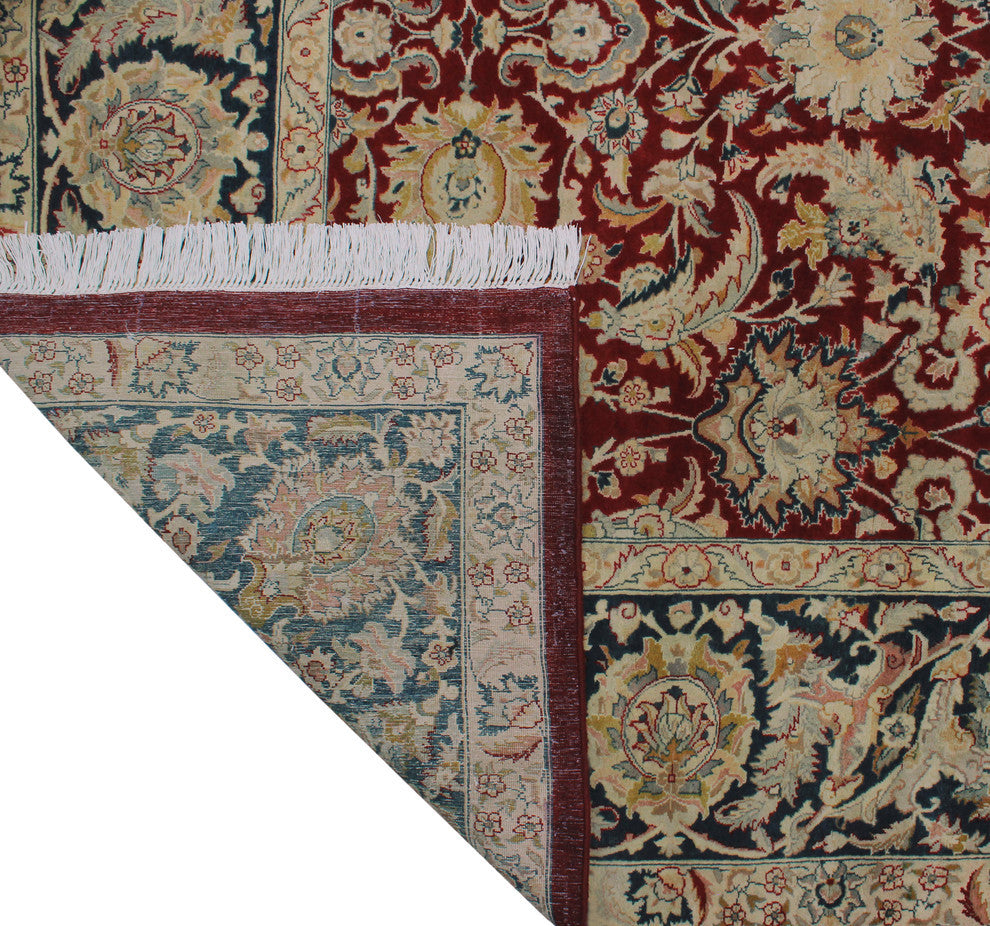 Pak-Persian Agra Red Rug, 9'0x12'3
