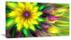 Dance of Yellow Exotic Flower, Floral Canvas Art Print, 32"x16"